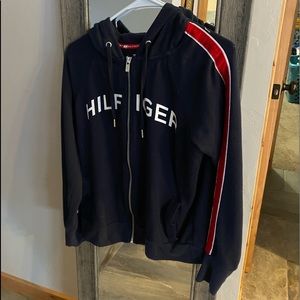 Tommy Hilfiger navy blue zip up jacket